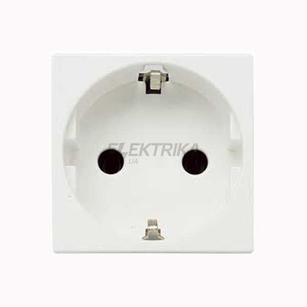 Двополюсна розетка SCHUKO із захисними шторками Zenit N2288 BL, білий