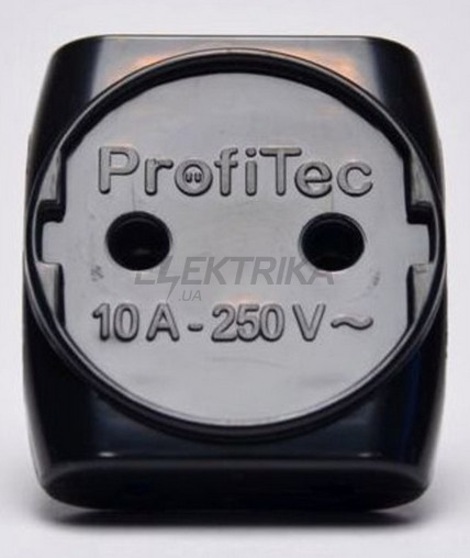 Вилка-трійник електрична Profiteс чорна (PRFACS 9090001072)