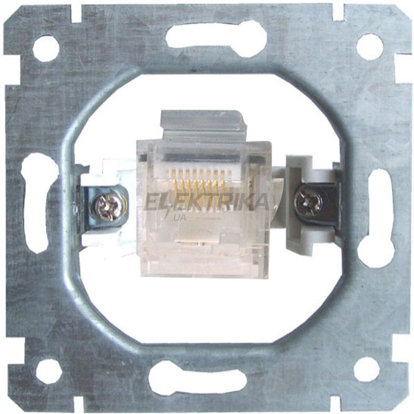 Механізм e.mz.16112.rj.45 розетки одинарної телефонної під Jack RJ45