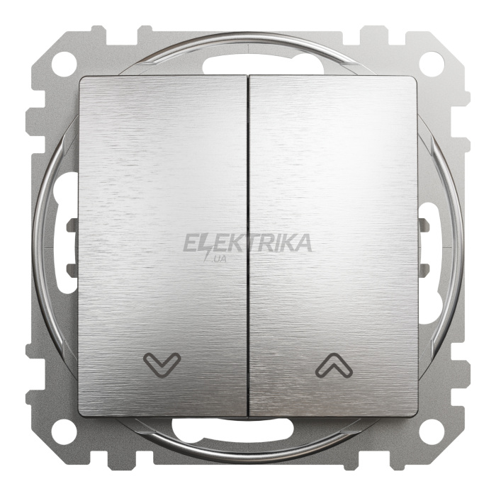 Вимикач для жалюзі, Матовий алюміній, Sedna Design Schneider Electric SDD170104