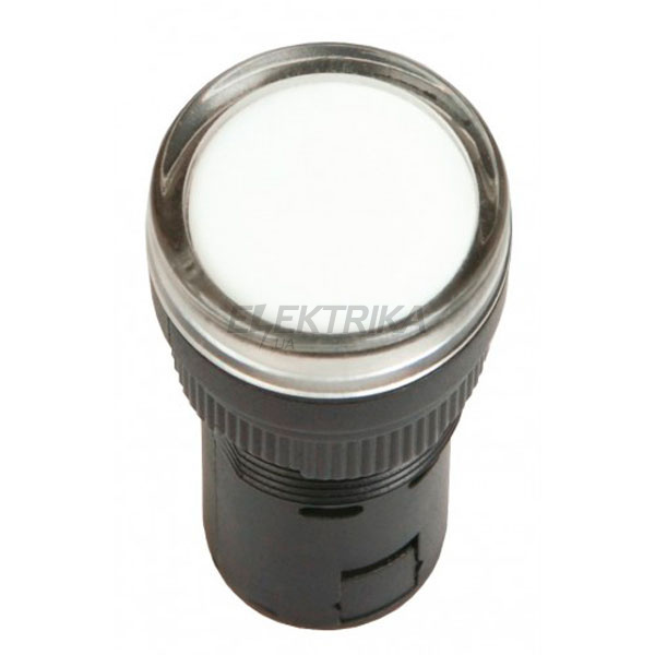 Індикатор AD16DS LED-матриця d16мм білий 12В AC/DC