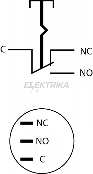 Кнопка металева АСКО-УКРЕМ TYJ 16-311 1NO+1NC з фіксацією (A0140010090)