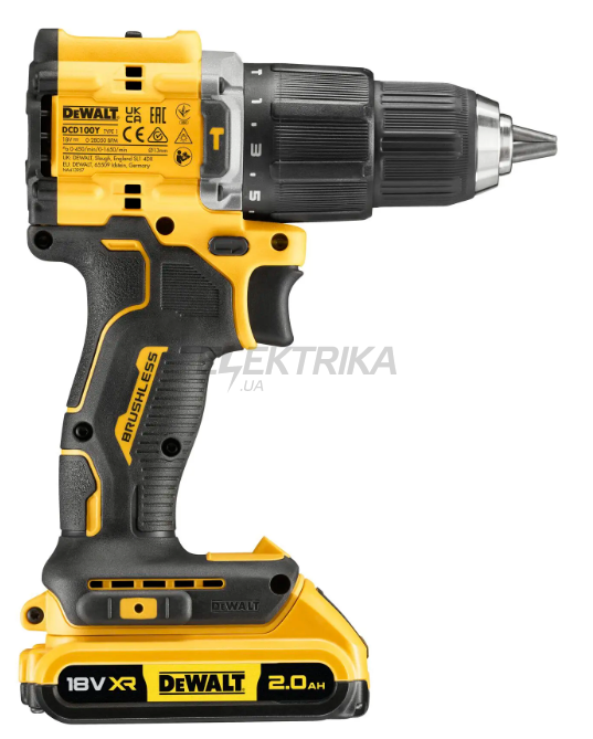 Дриль-шурупокрут 100 YEARS DeWALT (DCD100YD2T)