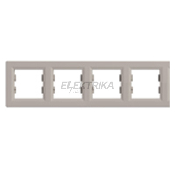 Рамка горизонтальна 4 пости Schneider Electric Asfora бронза (EPH5800469)