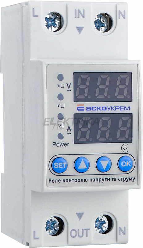 Реле контролю напруги та струму RKV 2P 40A (A0010230001)