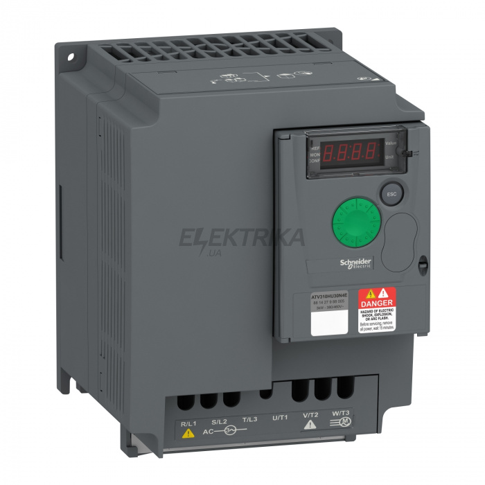 Привід із регульованою частотою обертання Schneider Electric variable speed drive ATV310, 3 kW, 4 hp, 380...460 V, 3 phase ATV310HU30N4E