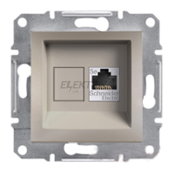 Розетка комп'ютерна RJ45 Schneider Electric Asfora бронза (EPH4300169)