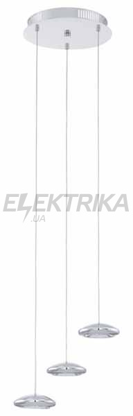 Люстра 3х4, 5Вт LED, хром, 92785