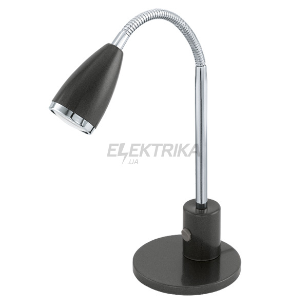 Настільна лампа "Fox" 1х2,5Вт GU10 LED, антрацит/хром, 92873