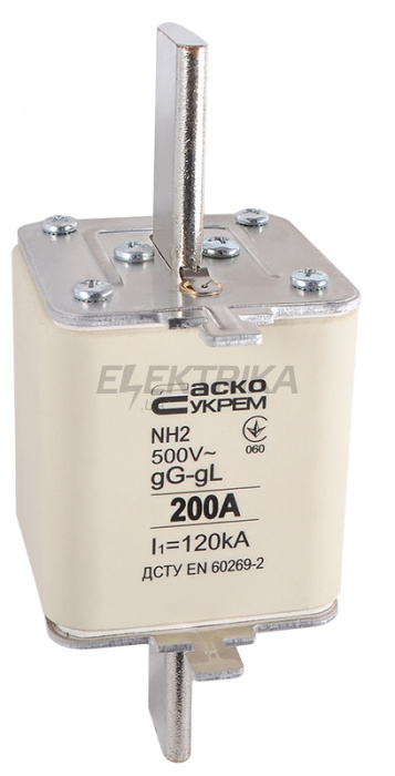 Запобіжник ножовий плавкий АСКО-УКРЕМ NH2 200A gG (A0050010042)