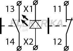 Пост кнопковий тримісний АСКО-УКРЕМ XAL-D376 "СТАРТ-СТОП-Сигнал" (A0140020070)