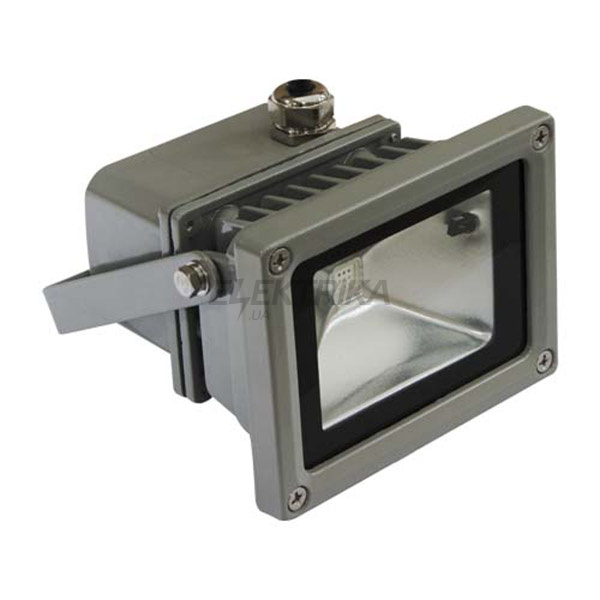 LL-180 1LED 10W RGB (+пульт) 230V (115*87*103mm) Срібло IP44