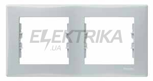 Рамка 2-постова горизонтальна Schneider Electric Sedna сірий (SDN5800333)
