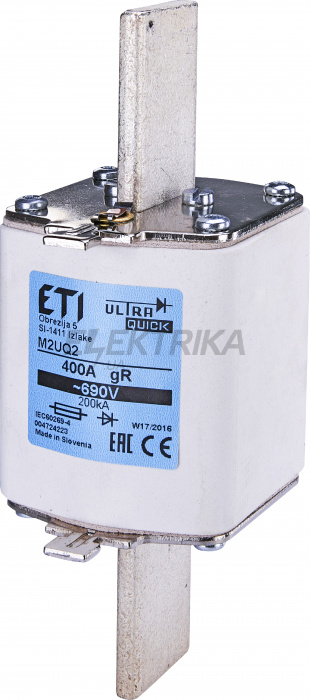 Плавка вставка запобіжник ETI M2UQ2/200A/690V 004724217