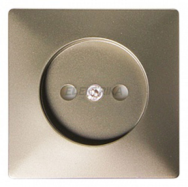 Панель e.lux.12211L.pn.nickel для розетки без з/к, "нікель"