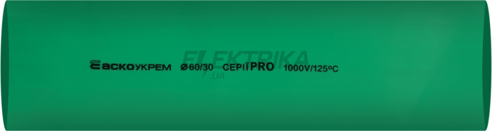 Термоусаджувальна трубка 60,0/30,0 шт. (1м) зелена серії PRO(A0150040612)