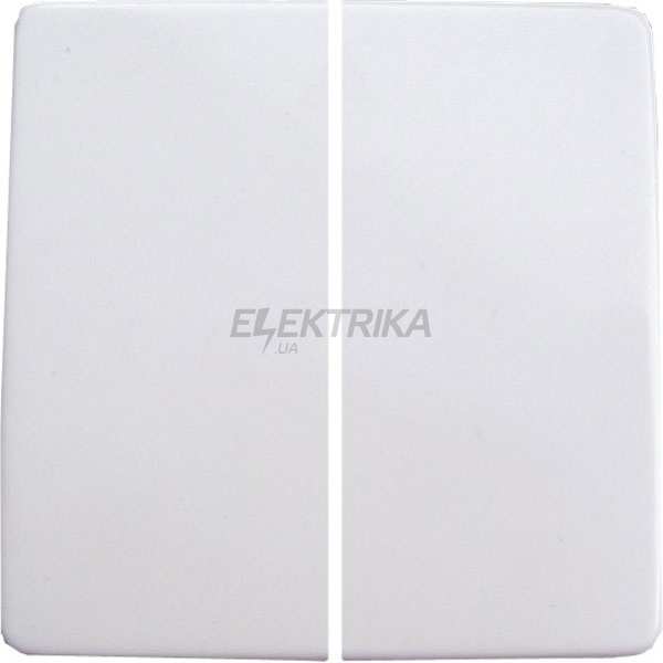 Клавіша e.lux.11021L.pn.white подвійна біла