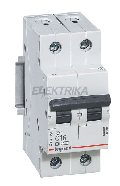 Автоматичний вимикач RX³, 4,5кА 32А 2п C