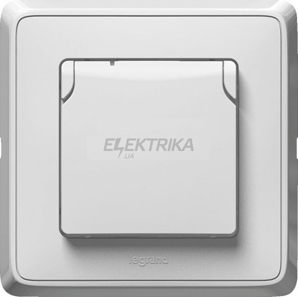 Розетка вологозахищена IP 44, білий, Cariva Legrand