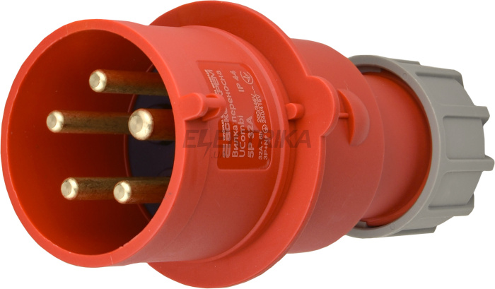 Вилка переносна серії UCombi  5P 32А IP 44 (A0080010113)
