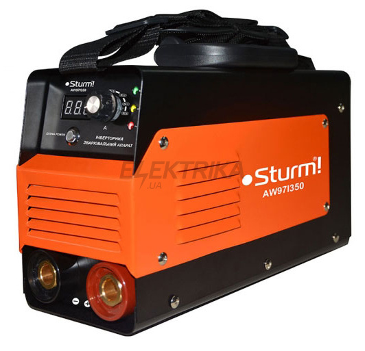 Інвертор зварювальний (350а, кнопка, extra power) Sturm aw97i350
