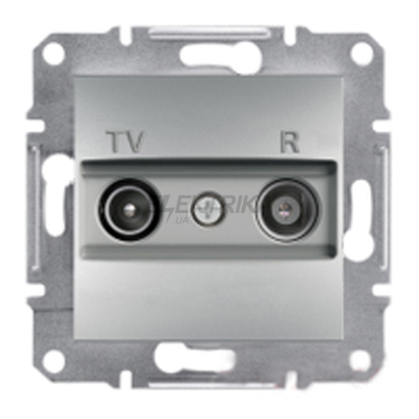 Розетка TV/R прохідна Schneider Electric Asfora 8дб алюміній (EPH3300361)