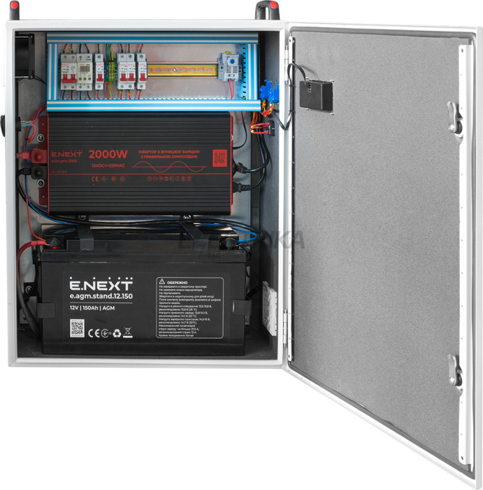 Шафа безперебійного живлення e.ups.mbox.3000/2400, 3000Вт, 2400Вт*год, IP44 (s0104004)
