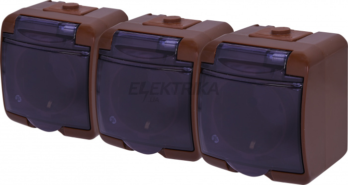 Розетка ETI RHE-3SD-KR 004668055