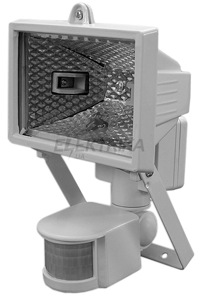 Прожектор e.halogen.move.500.white 500Вт, білий з датчиком руху