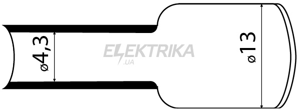 Термозбіжна трубка з клейовим шаром АСКО-УКРЕМ 12,7 (1м) білий (A0150040125)
