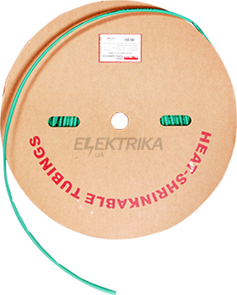 Трубка термоусаджувальна e.termo.stand.roll.4.2.green, 4/2, 200м, зелена