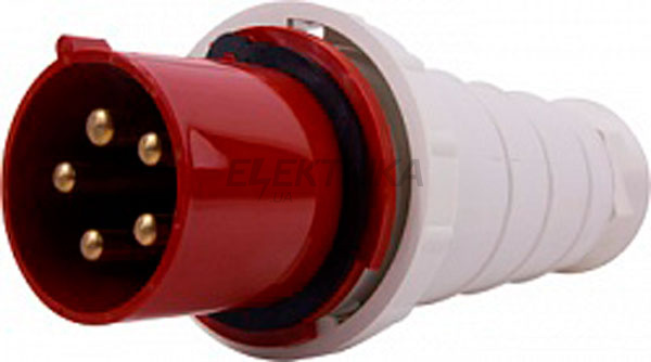 Силова вилка переносна e.plug.pro.5.125, 5п., 380В, ІР 67, 125А (045)