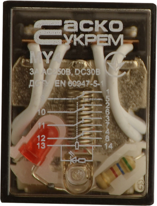 Реле проміжне АСКО-УКРЕМ МY4 (AC 110 V) (A0090010020)