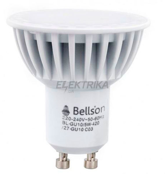 Лампа світлодіодна LED "Spot", GU10, 5Вт, 2700К, BL-GU10/5W-420/27-GU10