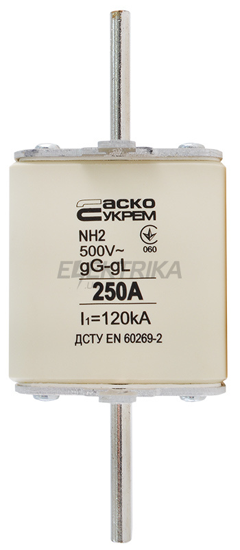 Запобіжник ножовий плавкий АСКО-УКРЕМ NH2 250A gG (A0050010035)