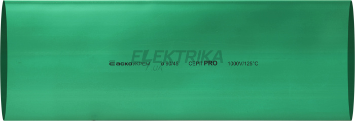Термоусаджувальна трубка 90,0/45,0 шт. (1м) зелена серії PRO(A0150040628)