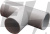 Т-з'єднувач e.pipe.t.connect.stand.25 для труб d25мм