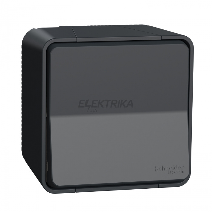 Кнопковий вимикач Schneider Electric Mureva Styl - push-button - surface mounting - grey MUR35026