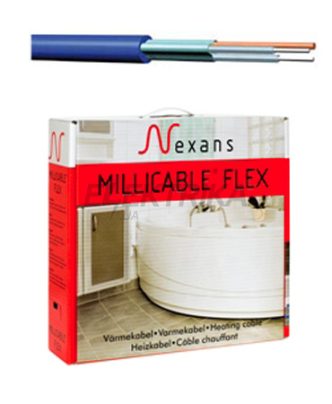 Кабель нагрівальний двожильний MILLICABLE FLEX/2R 500/10