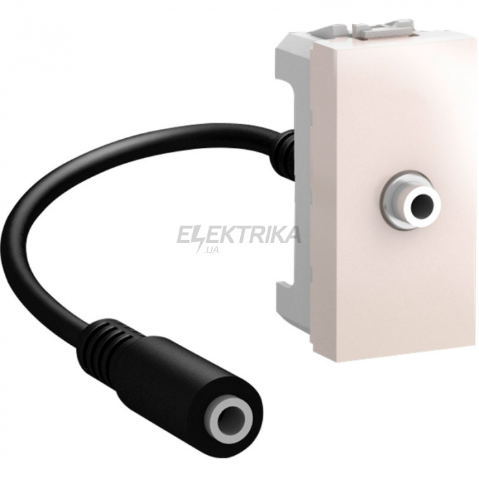 Розетка Mini-jack 3.6 Schneider Electric Unica слонова кістка (MGU3.433.25)