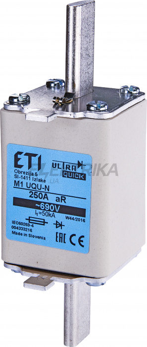 Плавка вставка запобіжник ETI M1UQU-N/160A/690V 004333213
