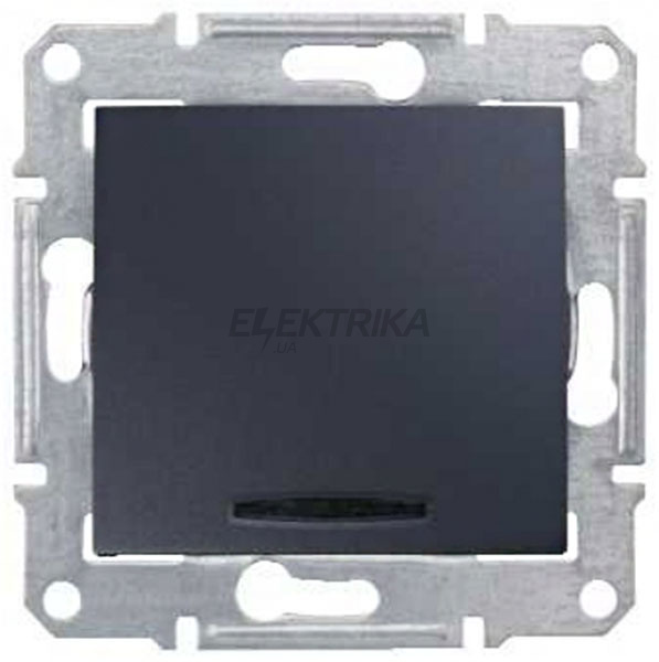 Вимикач проміжний із підсвічуванням Schneider Electric Sedna графіт (SDN0501170)