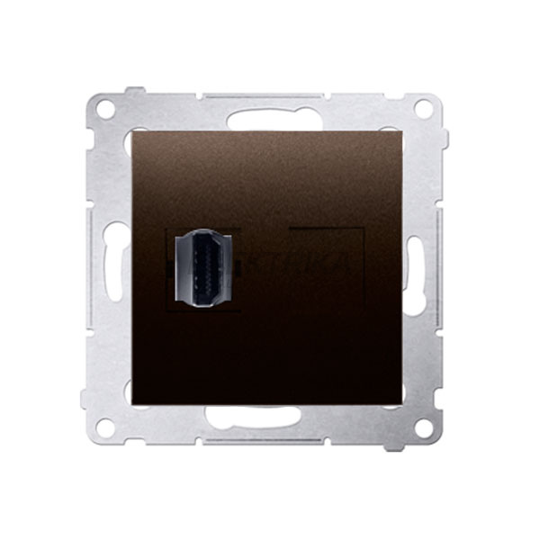 Розетка HDMI одинарна Simon 54, бронзовий