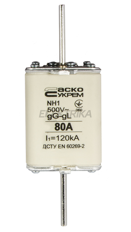 Запобіжник ножовий плавкий АСКО-УКРЕМ NH1 80A gG (A0050010027)