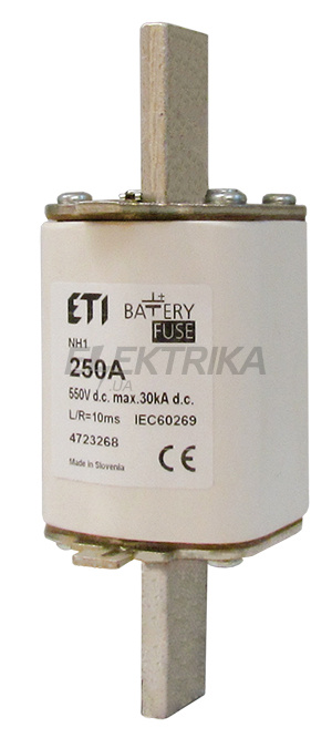 Плавка вставка запобіжник ETI S3 bat/110/400A/550V DC 004725273