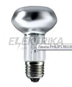 Лампа рефлекторна Philips R80 100W Е27 мат. (10019045)