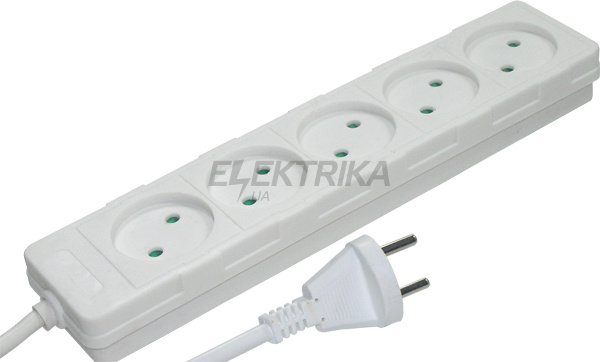 Подовжувач e.es.5.3.b 5 гнізд, 3м, без з/к, baby protect