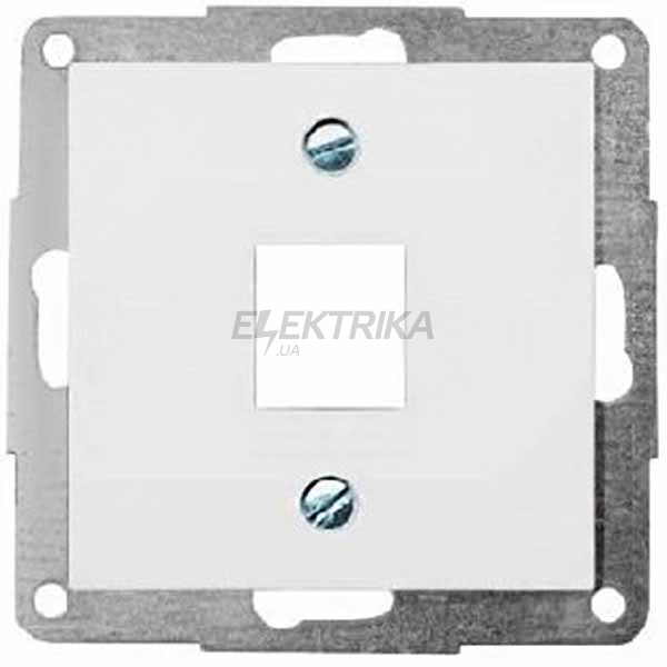 Корпус для 1xRJ12/RJ45 тип keystone, білий