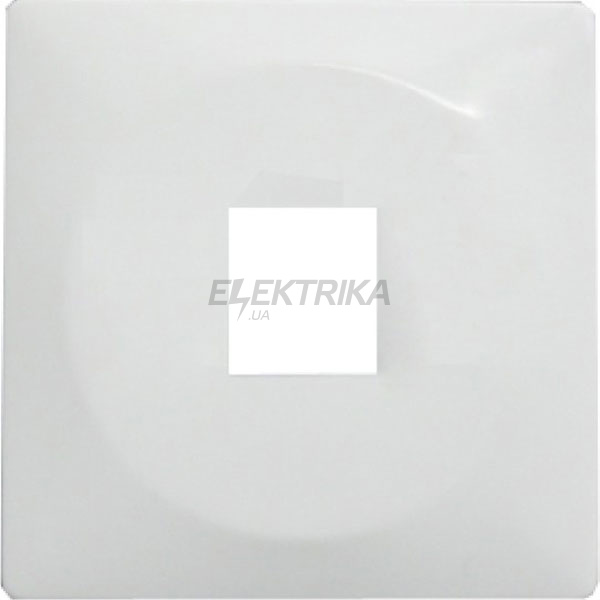 Панель e.lux.16111L.pn.white для одинарної розетки під Jack RJ12 або RJ45, біла