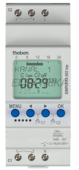 Цифровий таймер Theben SIMPLEXA 602 top (th 6020130)